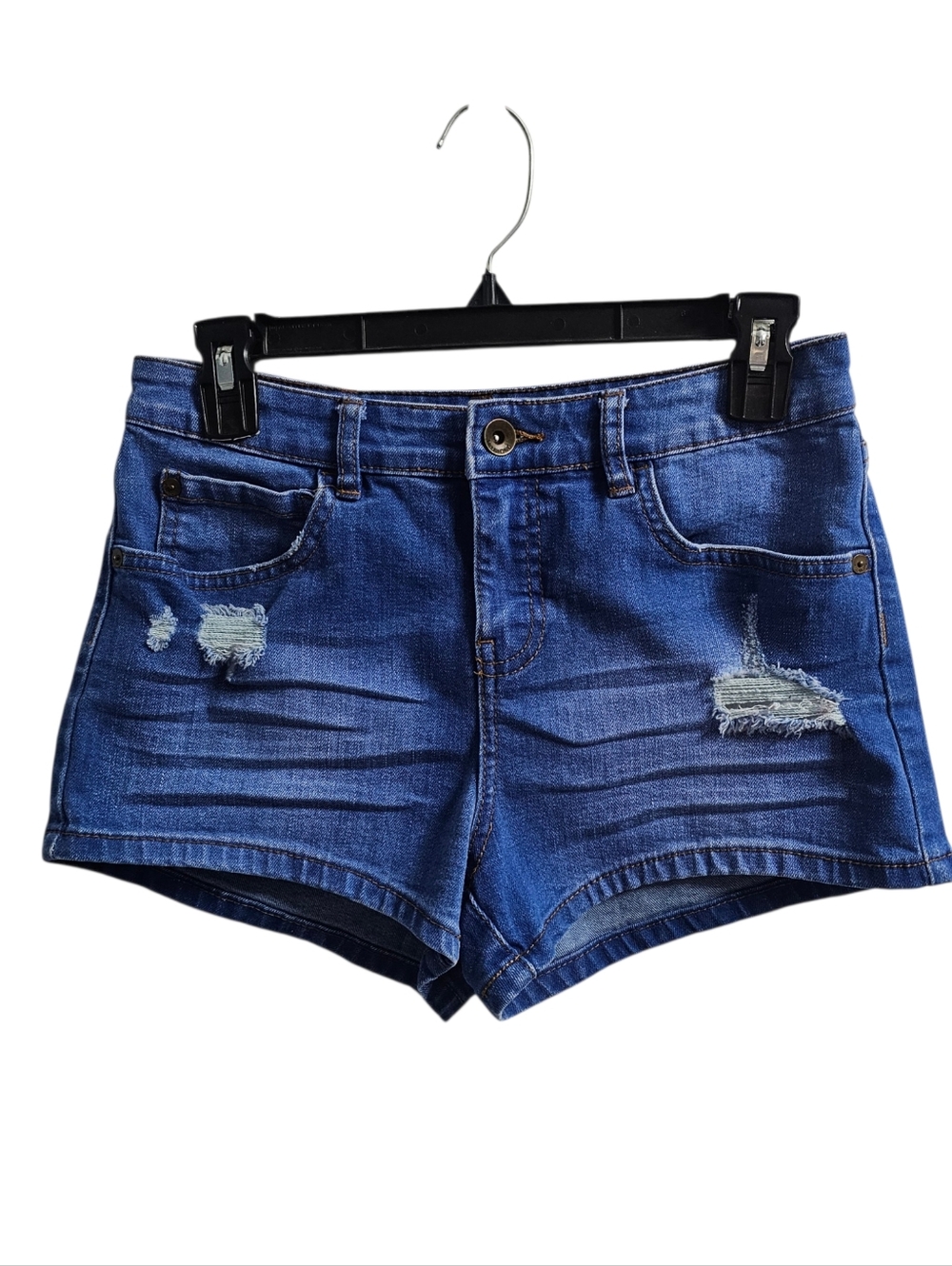 Billabong Distressed Jean Shorts Size 26 Mid Rise